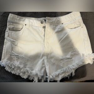 Wild Fable white blue Jean shorts. Size 16